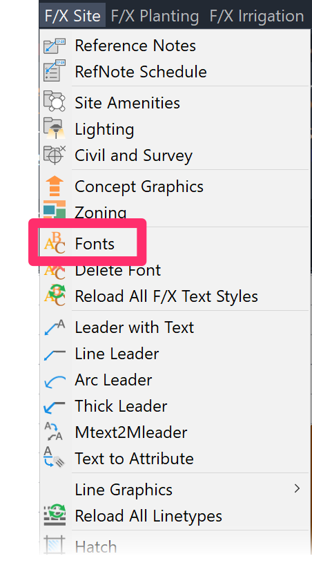 Error Creating Text Style '(text style name)': Font File '(font name)' Not  Installed (Using a Land F/X Tool, or Placing Text)