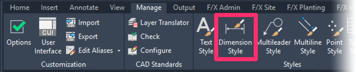 find and delete old dimension styles in autocad for mac