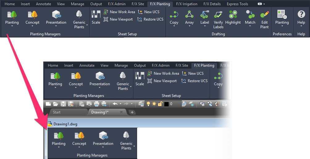 autocad customize ribbon panel