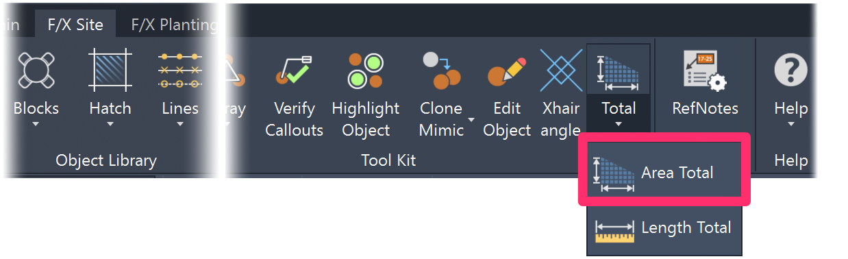 Calculation Tools (Length Total & Area Total)