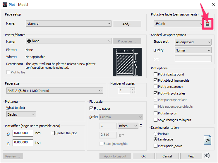 autocad plot style stb to ctb