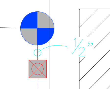 Pipe label without background mask