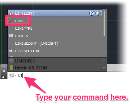 all autocad commands list