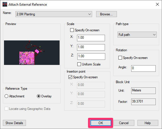 xref autocad