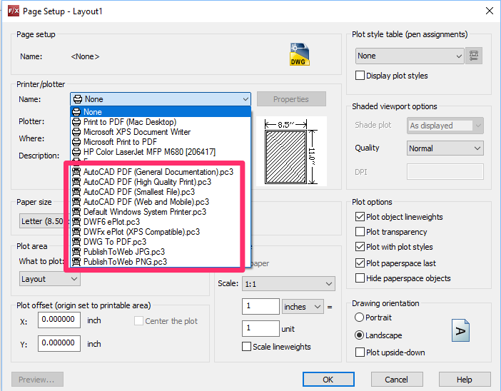 autocad plot style missing in folder