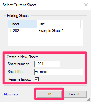 Creating a new sheet on the fly