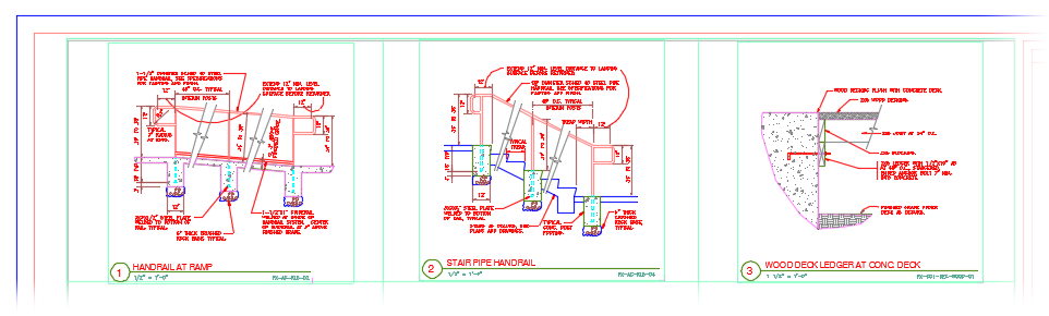 Example of sheet with placed details