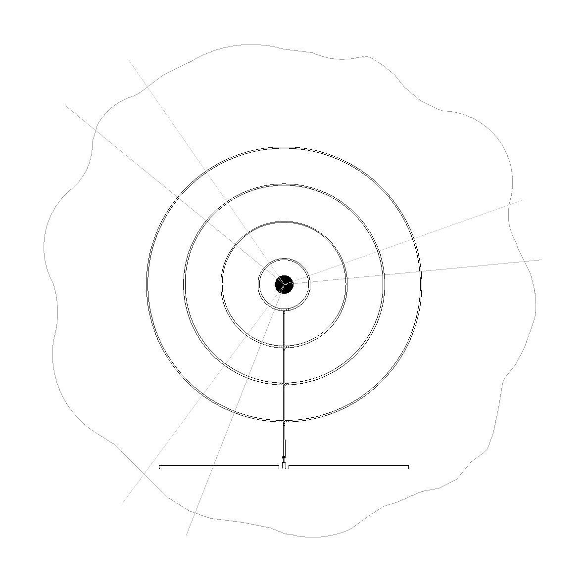 Rings option for drip rings as placed in drawing, example