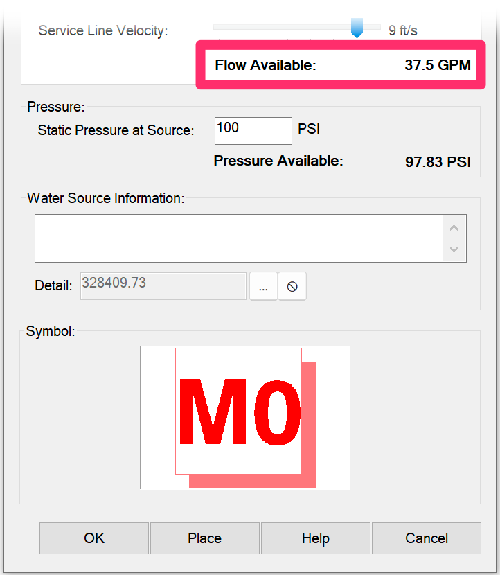 Flow Available setting