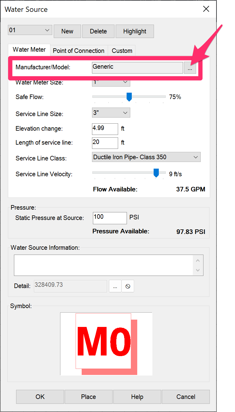 Opening a list of water meter manufacturers