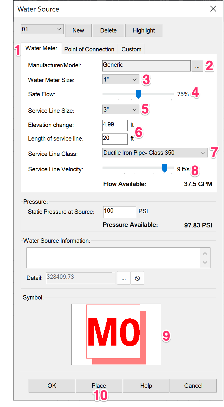 Configuring a water meter