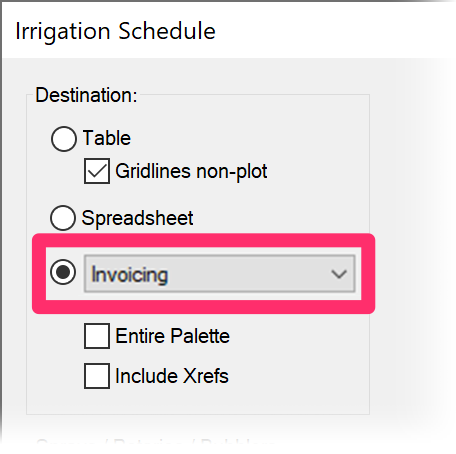 Schedule Integration option