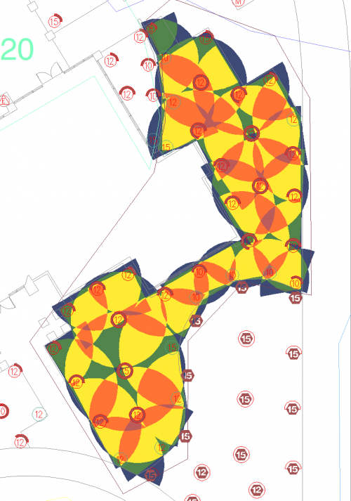 Irregularly shaped area with Uniformity applied, example