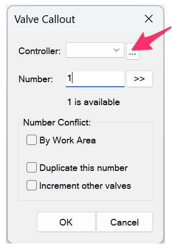 Button to open delimiter options