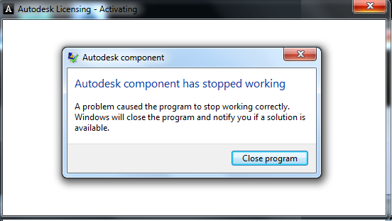 autocad 2014 crashes on startup