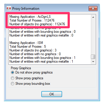 Proxy Information dialog box