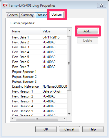 autocad lisp get dwgprops