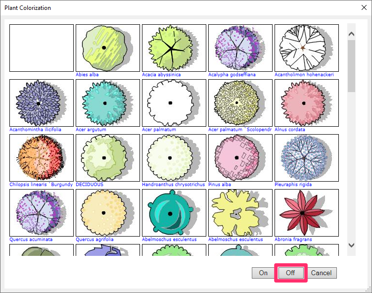 Turning Color Render off