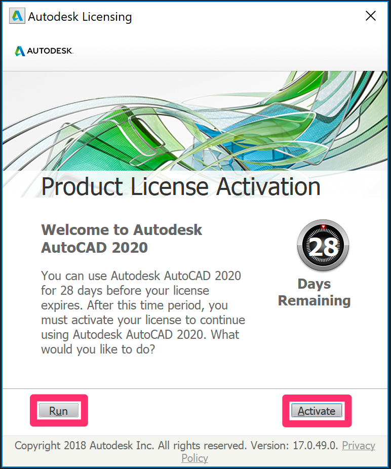 autocad license checkout timed out