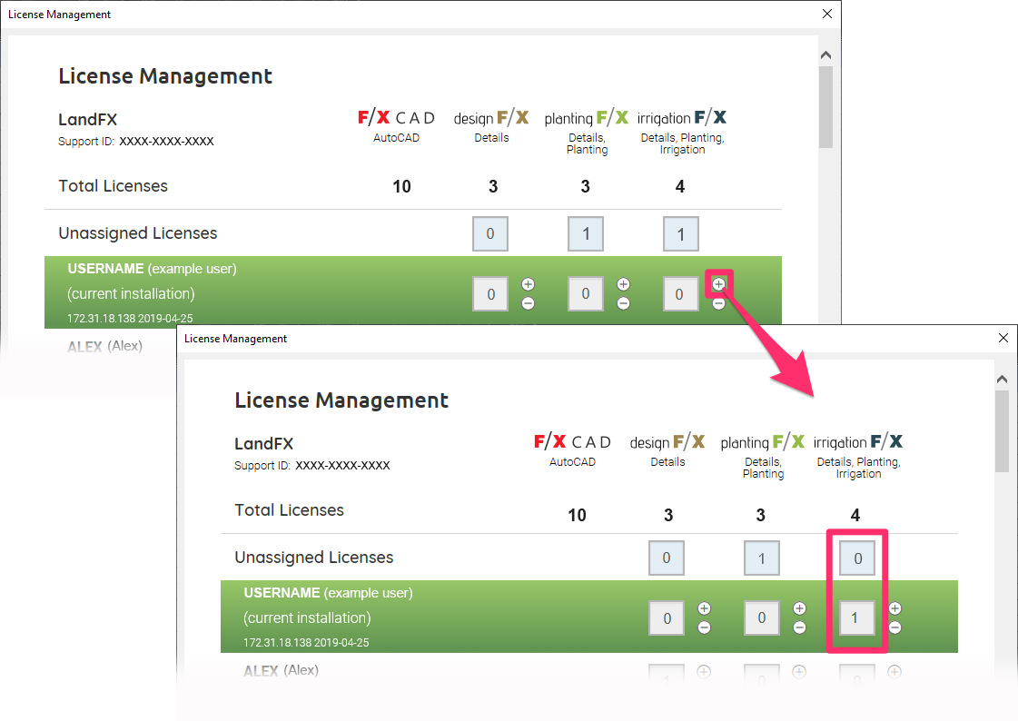 Example, check out an Irrigation F/X license