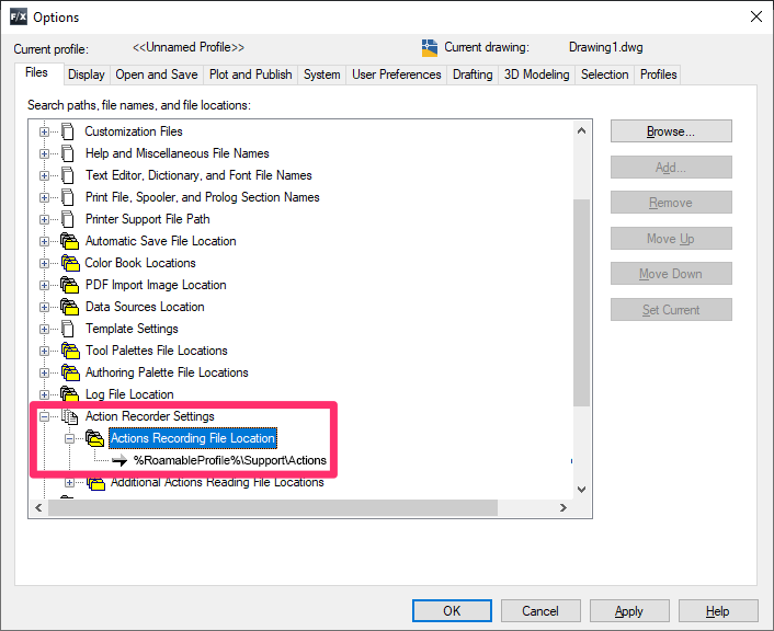 error writing closing file autocad