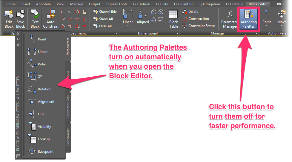 autocad update block