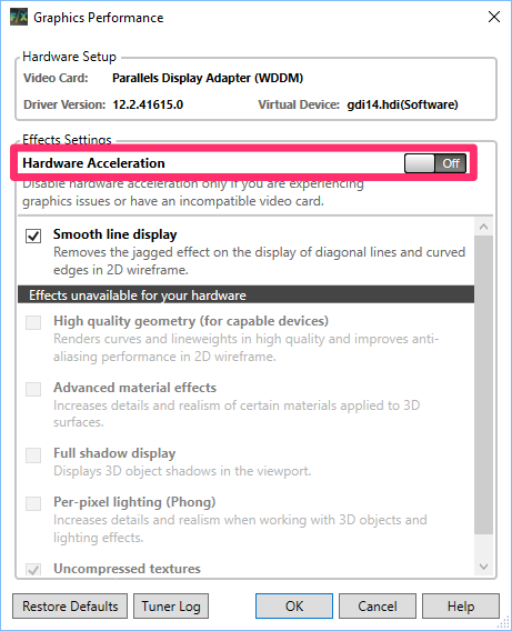 Display acceleration disabled after effects что это