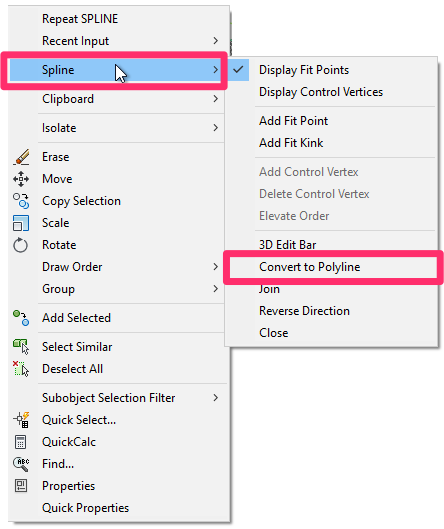 How to Create Fit Point Splines and Control Point Splines in