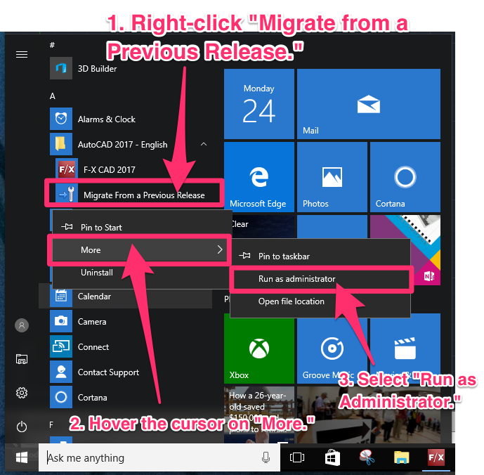 autocad MIGRATE TOOLBARS SETTINGS FROM 2016 TO 2018