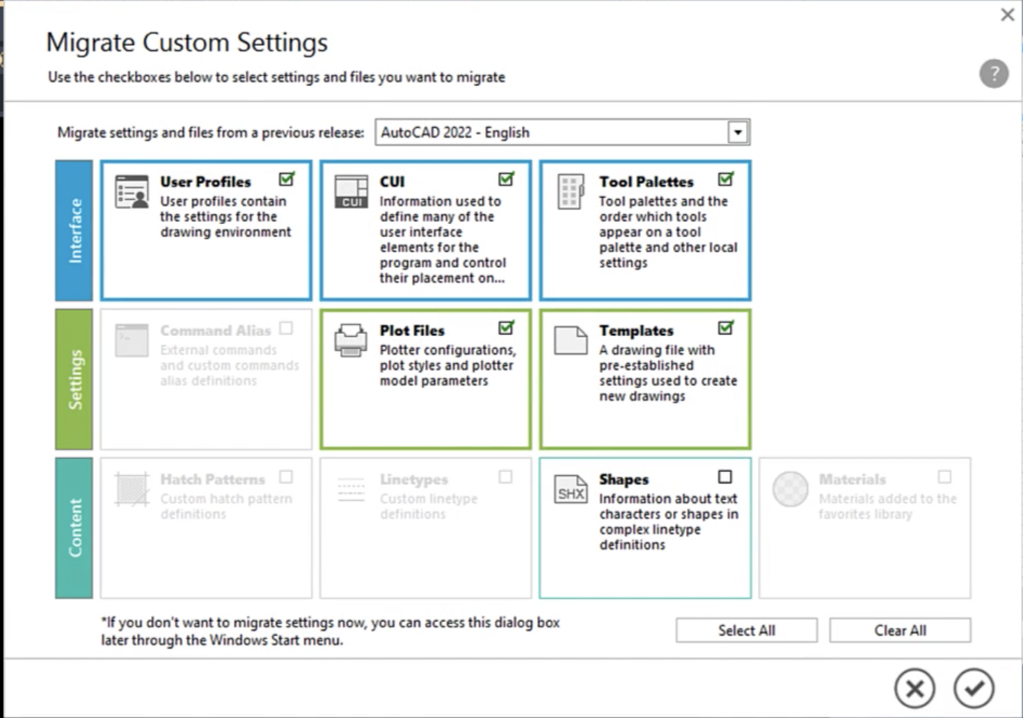 Migrate AutoCAD Or F X CAD Settings Workspaces And Profiles To A New 