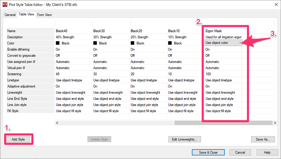 autocad plot style only shows stb files