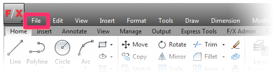 autocad file tabs missing