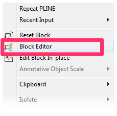 Block Editor menu option