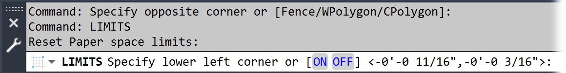 Reset paper limits