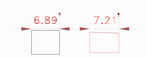 Dimensions now appear in Decimal Feet