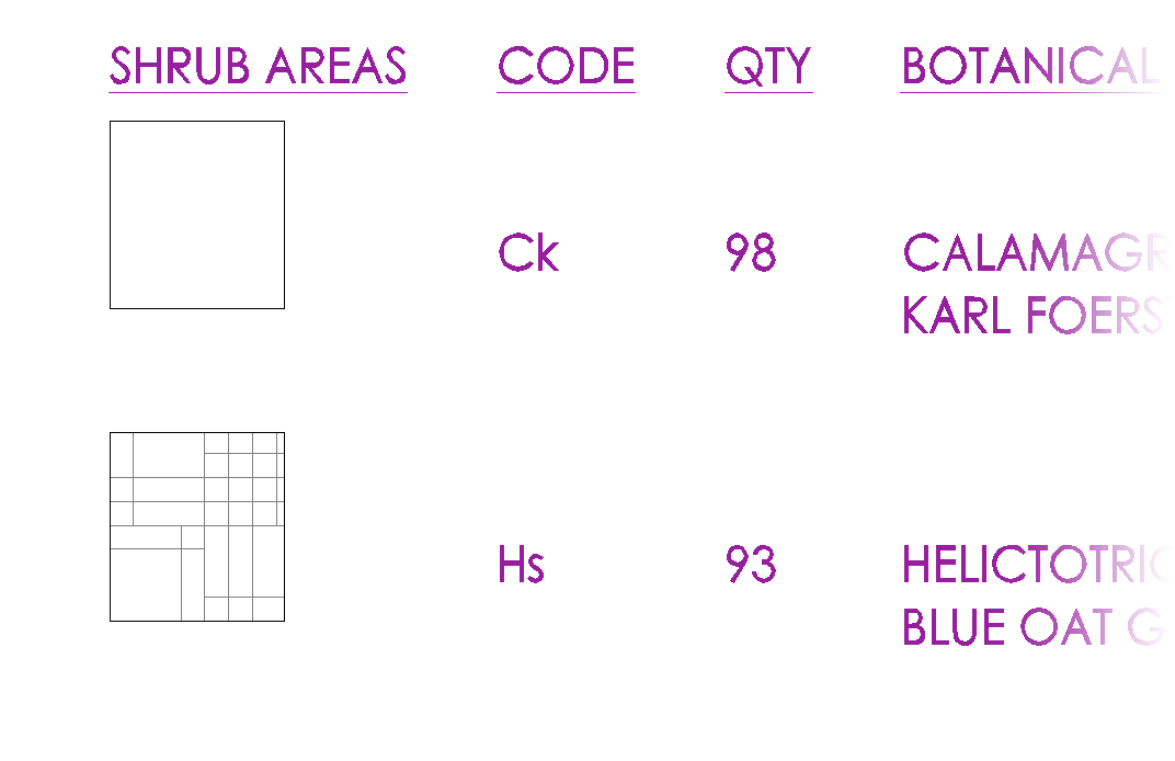 Blank square next to a hatch in a schedule, example