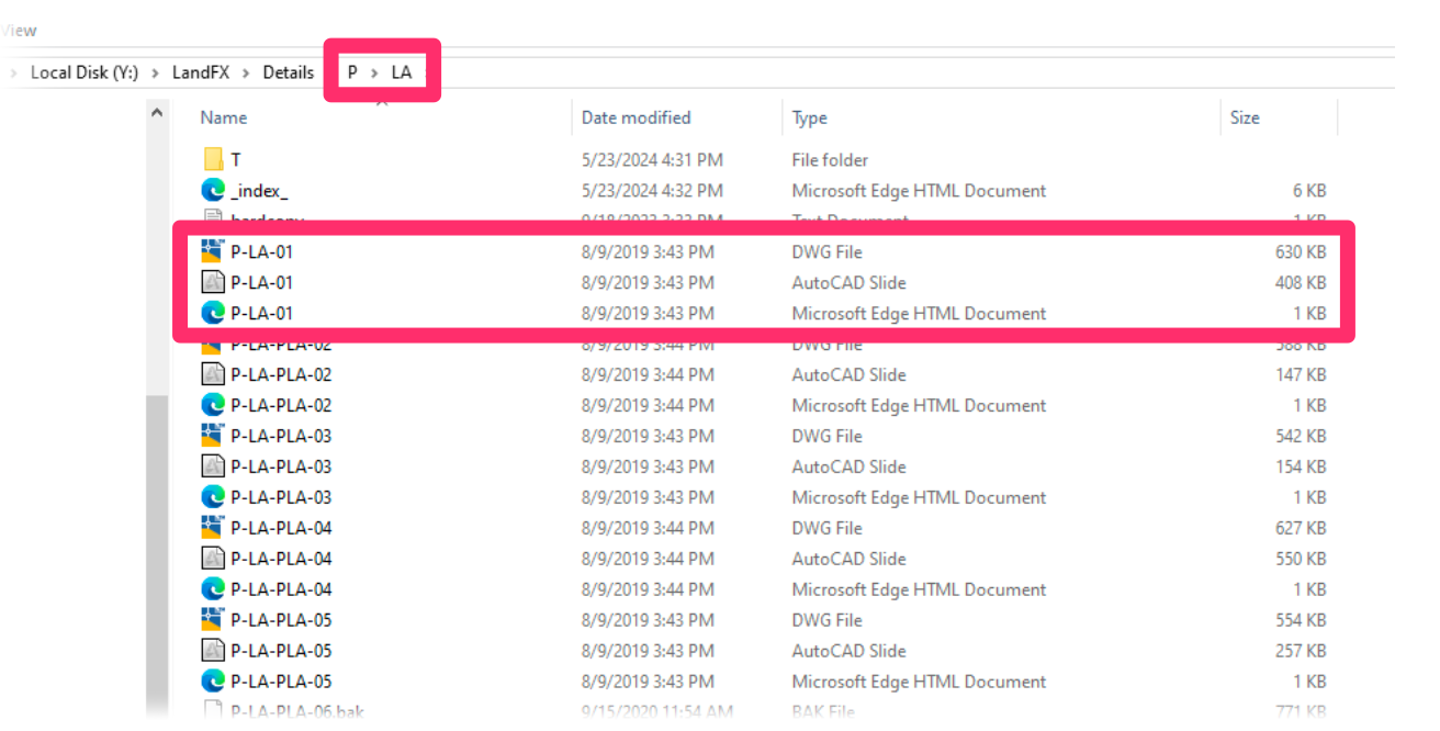 Example showing details not named correctly to match their folder path