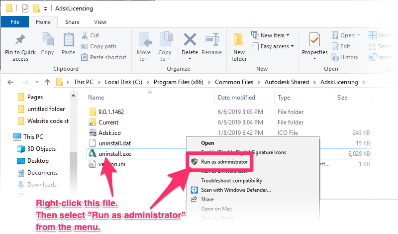 autodesk uninstall tool location