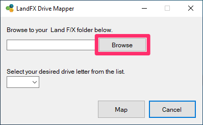 map a local folder to a drive letter