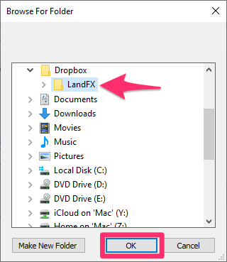 map a local folder to a drive letter