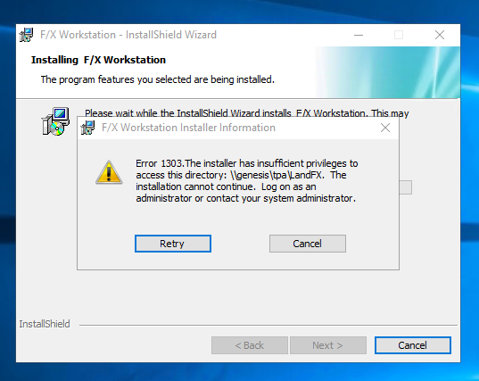 installshield wizard error 1608