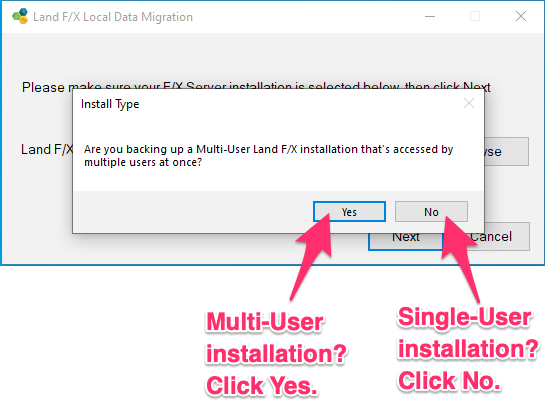 Are you backing up a Multi-User installation?