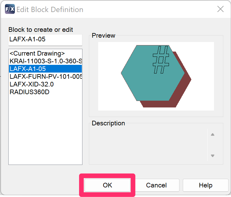 Edit Block Definition dialog box