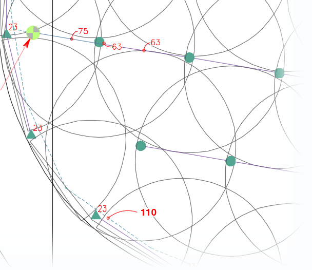 Rotor nozzle sizes no visible in drawing