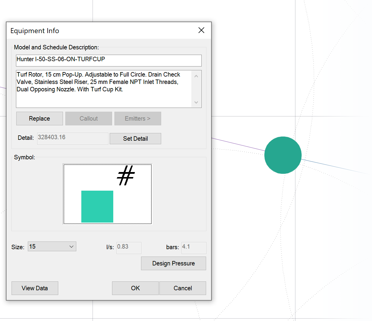 Equipment Info dialog box