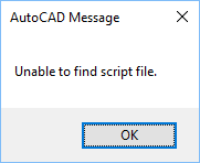 Unable to find script file error