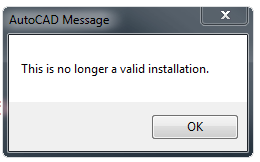 This is no longer a valid installation error