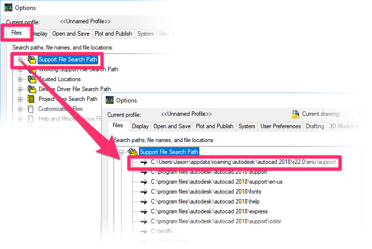 File path name