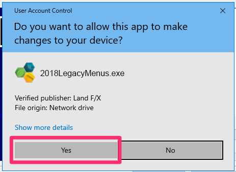 Do you want to allow this app to make changes to your device?