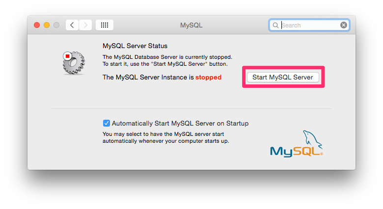 how to open mysql mac